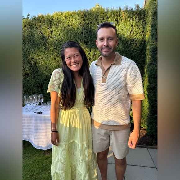 Anthropologie Somerset Maxi Dress Cutwork Edition Green Lime - Picture 5 of 5